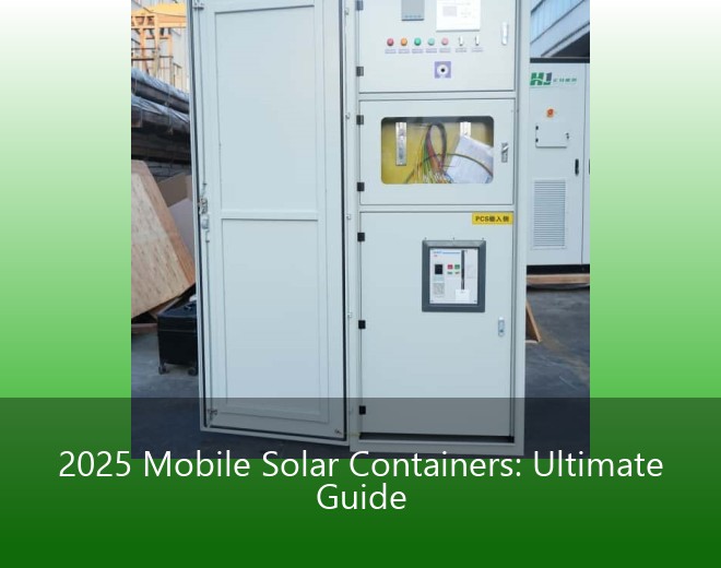 2025 Mobile Solar Containers: Ultimate Guide
